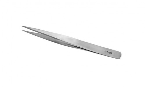 Пинцет YOKO SP 005 острый, прямые ручки, игла, длина 115 мм